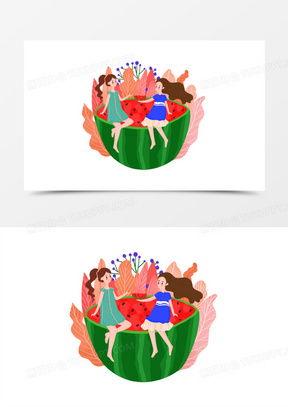 人物吃瓜画,跟随人物吃瓜，探寻生活百态